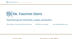 Desktop Screenshot of drtimothydavis.com